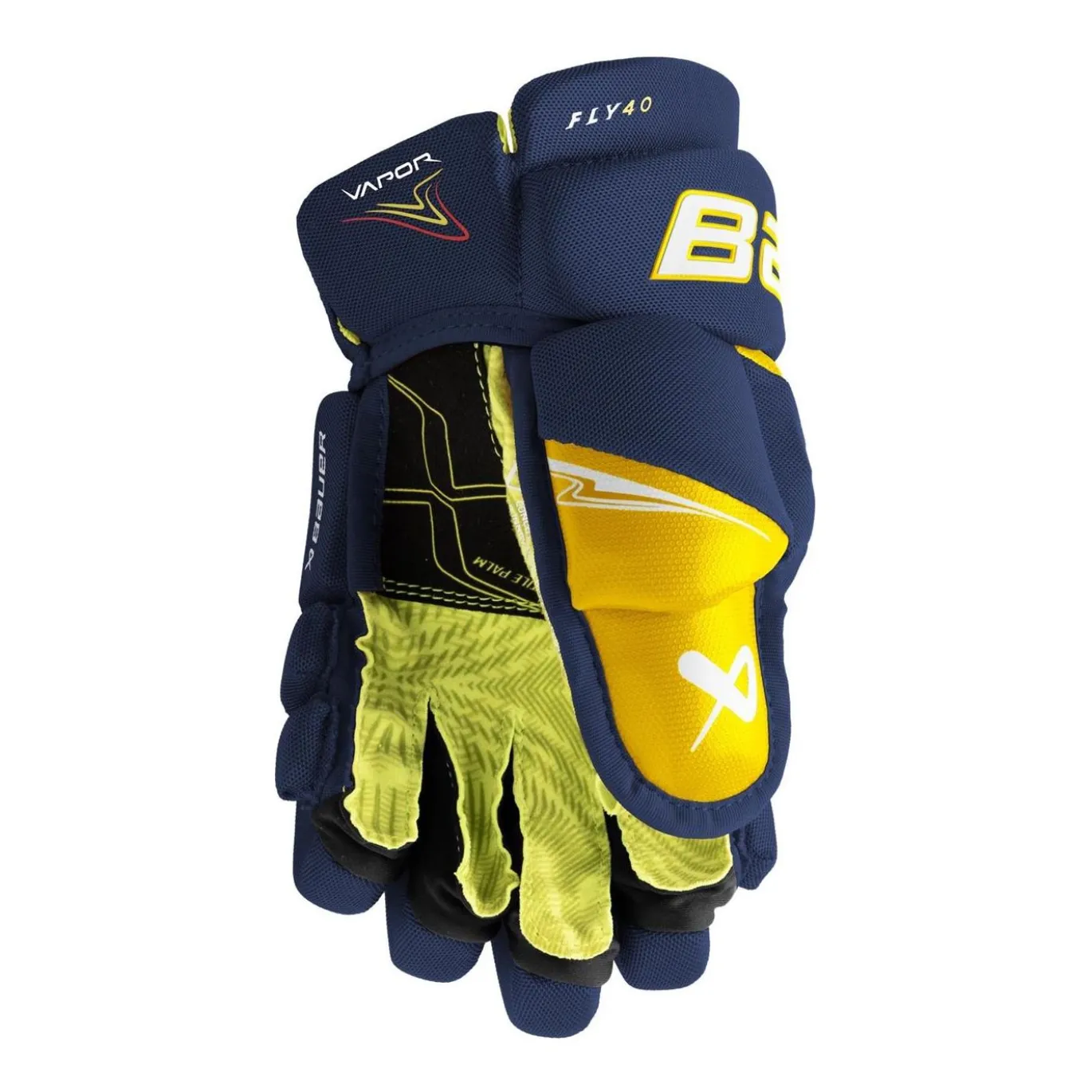 Bauer Hockeyhandskar Vapor Fly40 Jr Navy/Gold