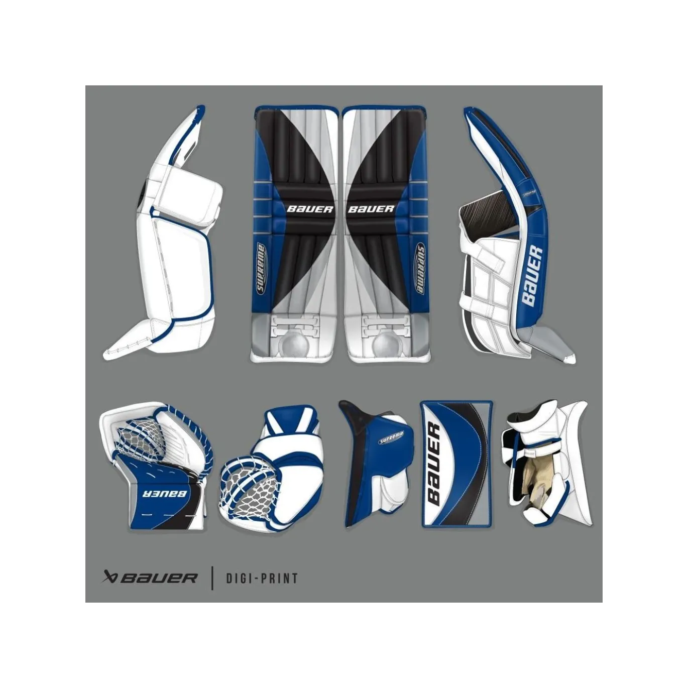Bauer Målvaktsbenskydd Custom Supreme Shadow Sr - Digital Print