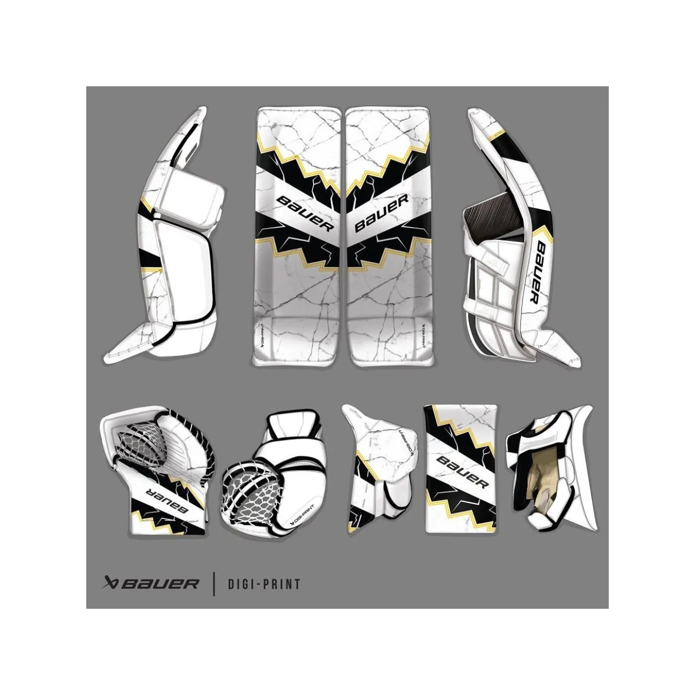 Bauer Målvaktsbenskydd Custom Supreme Shadow Sr - Digital Print