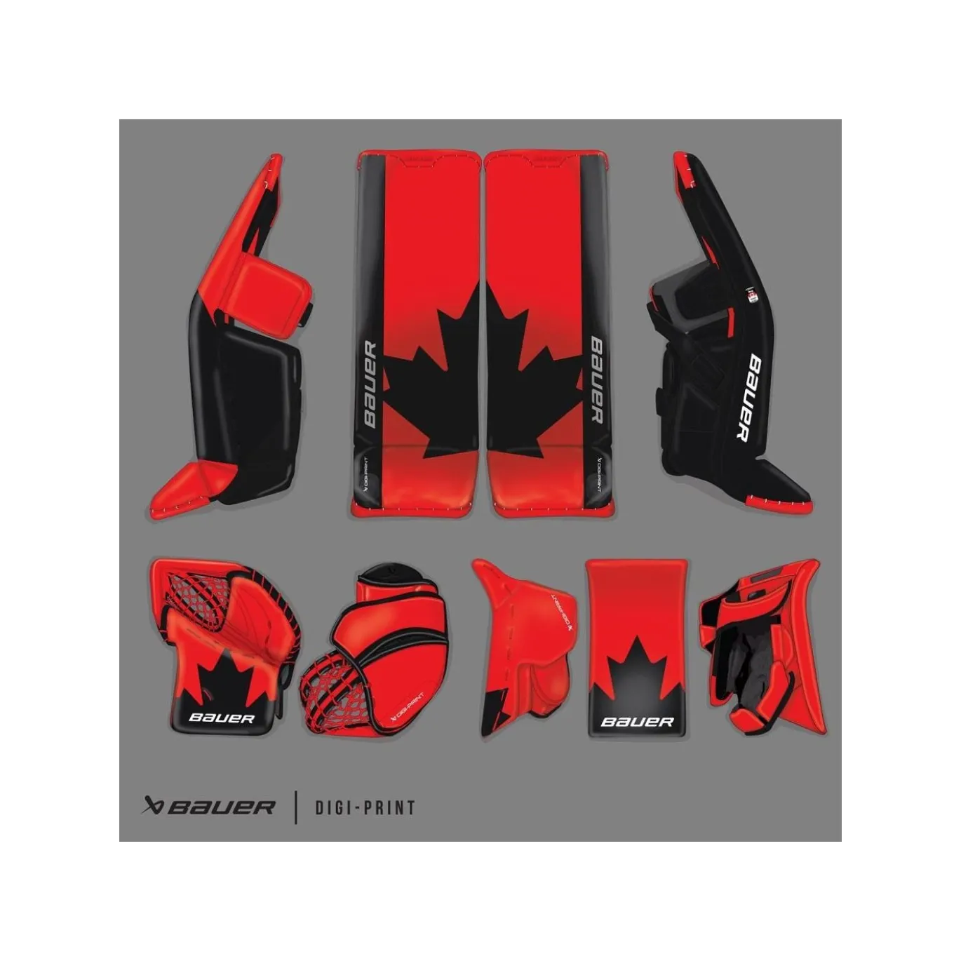 Bauer Målvaktsbenskydd Custom Supreme Shadow Sr - Digital Print