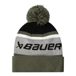 Bauer Mössa Intarsia Knit Pom Sr Grey/Green