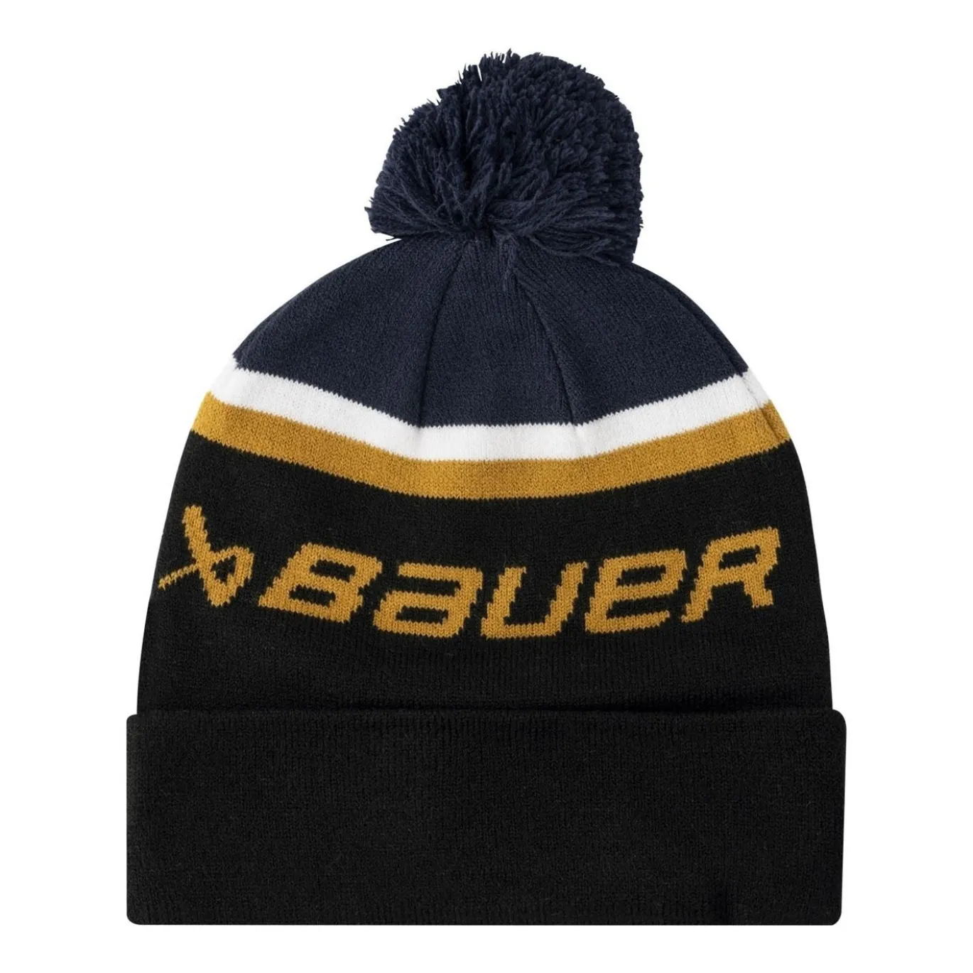 Bauer Mössa Intarsia Knit Pom Sr Navy/Black