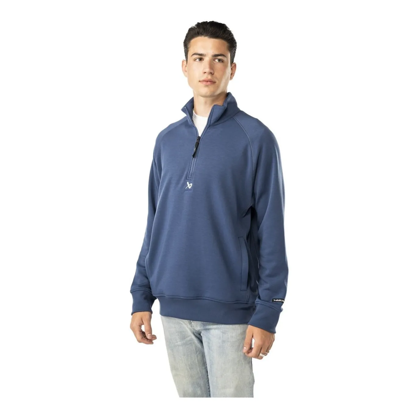 Bauer Tröja FLC 1/4 Zip Sr Oceana