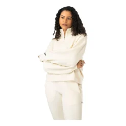 Bauer Tröja Quilted 1/4 Zip Womens Cream