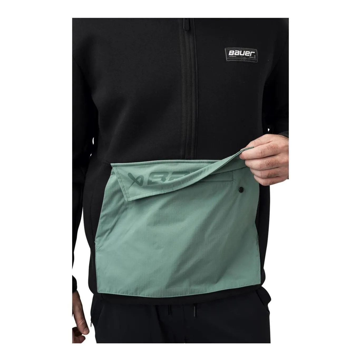 Bauer Tröja 1/2 Zip Knit Mix Sr