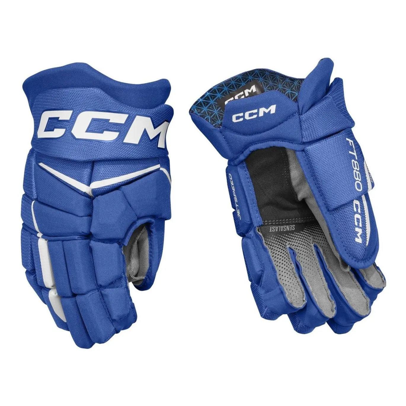 CCM Hockeyhandskar Jetspeed FT880 Sr Royal/White