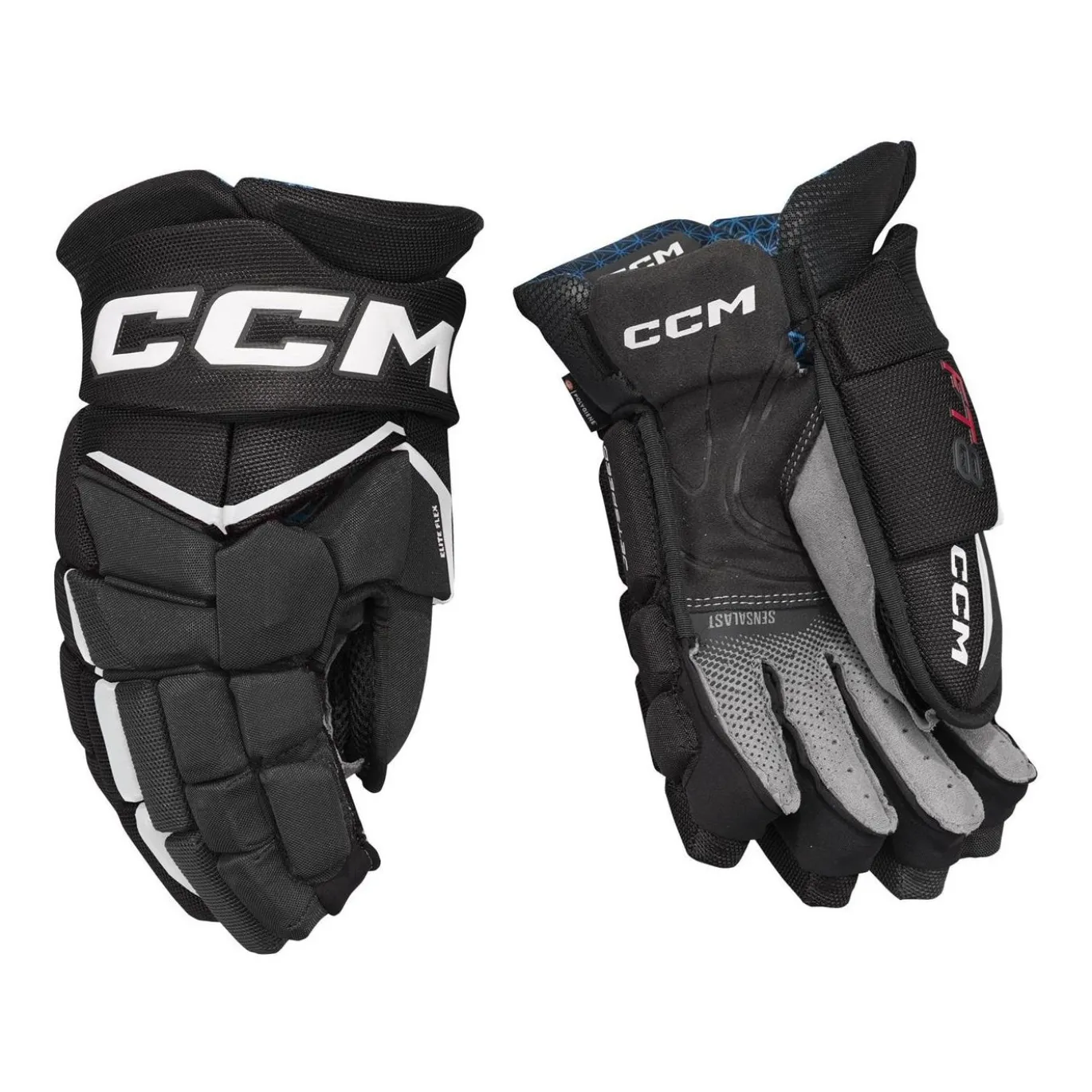 CCM Hockeyhandskar Jetspeed FT8 Sr Black/White