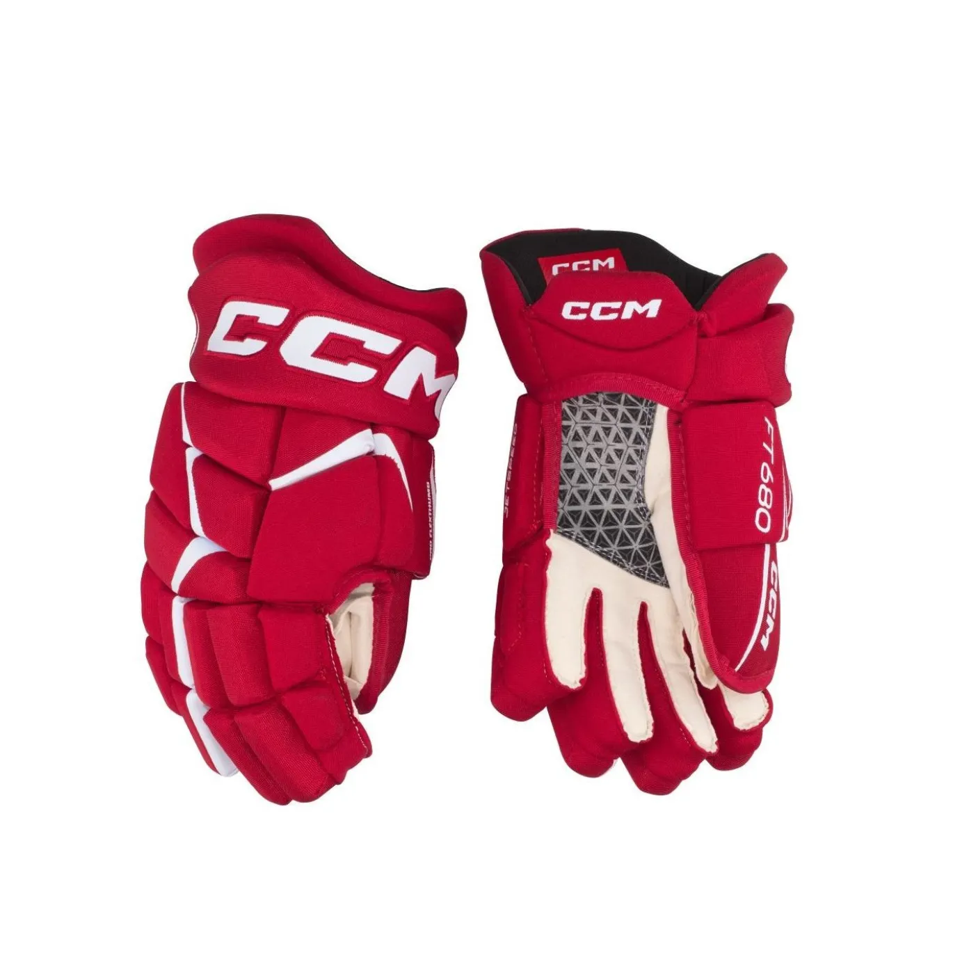 CCM Hockeyhandskar Jetspeed 680 Sr Red/White