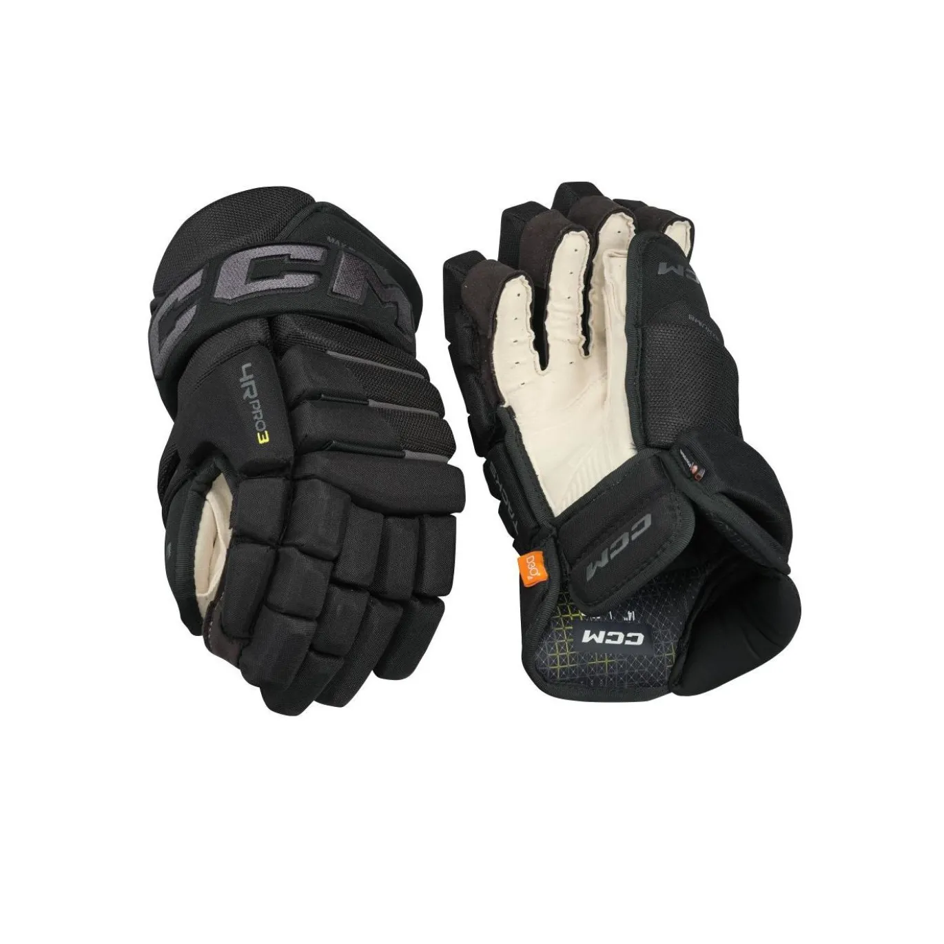 CCM Hockeyhandskar Tacks 4 Roll Pro 3 Sr Black/Graphite/Grey