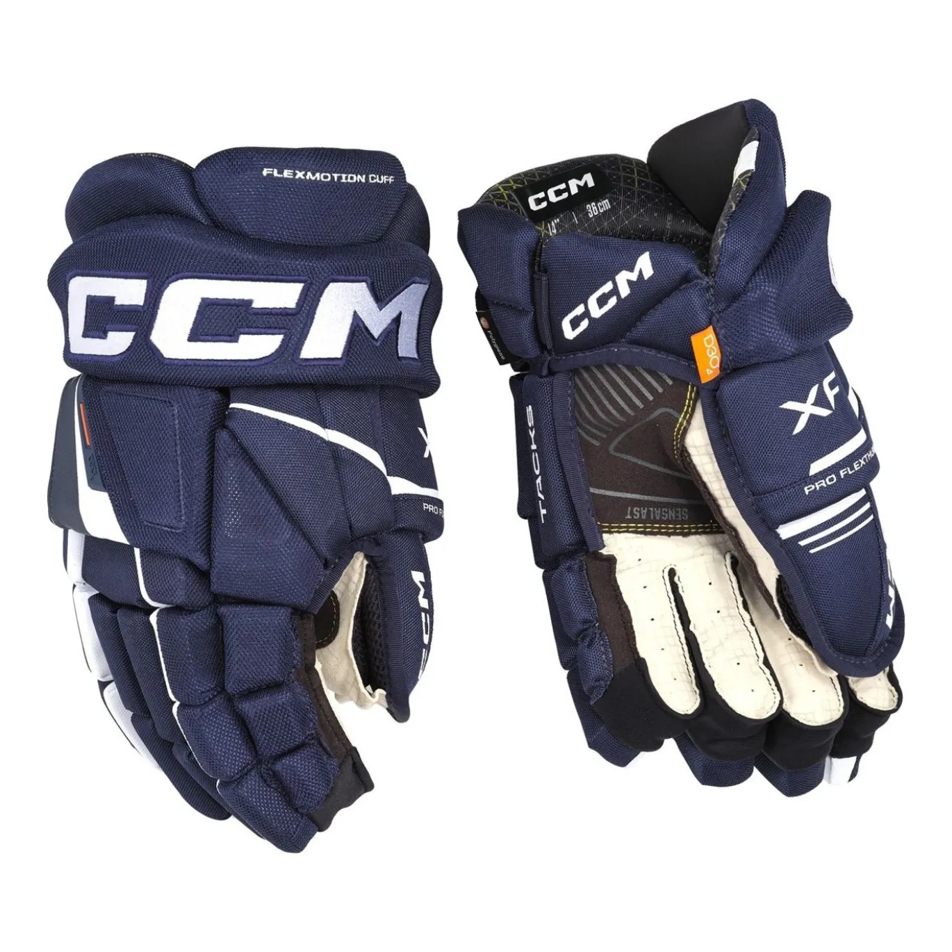 CCM Hockeyhandskar Tacks XF Jr Navy/White