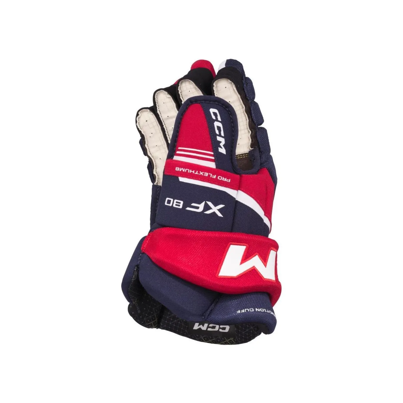 CCM Hockeyhandskar Tacks XF 80 Jr Navy/Red/White