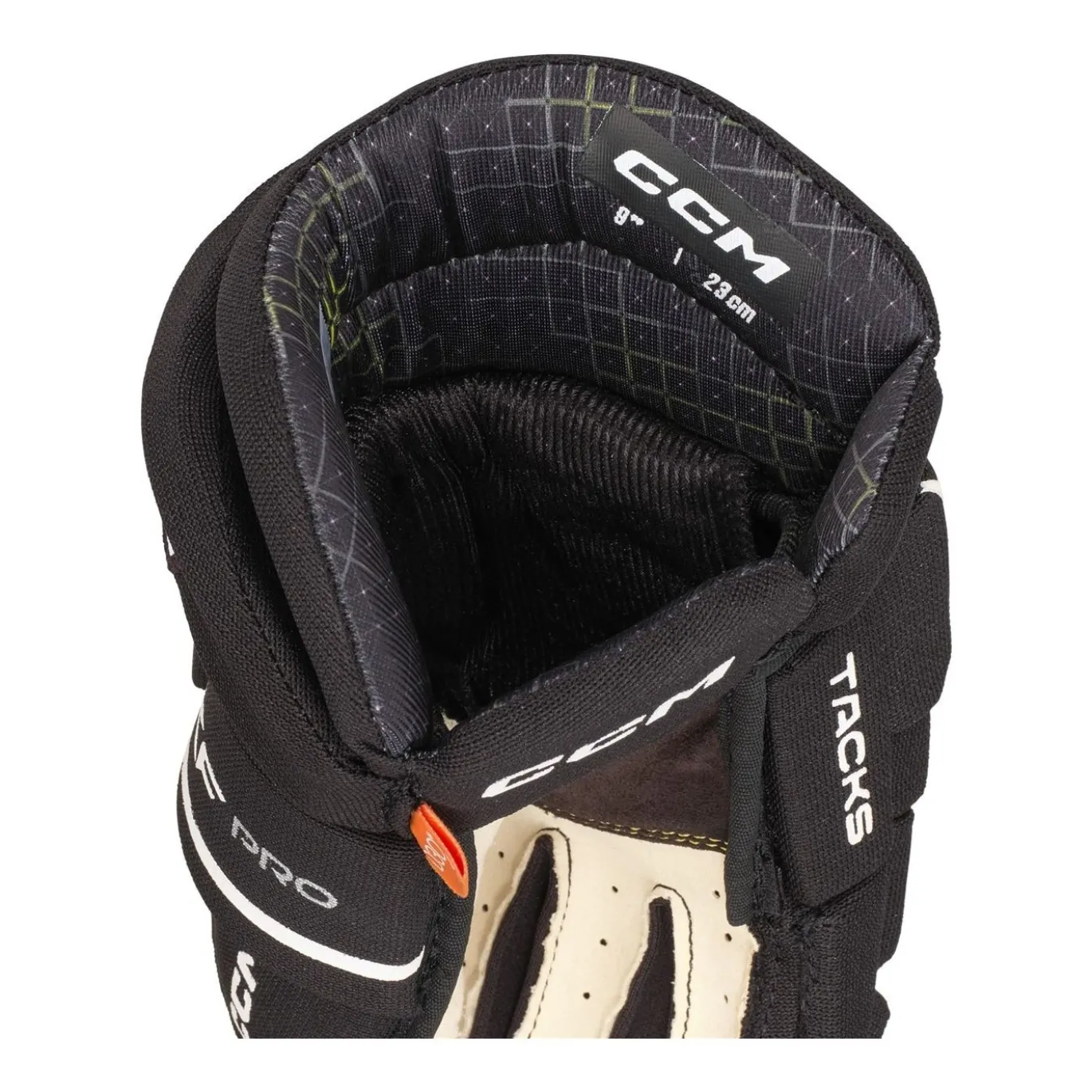 CCM Hockeyhandskar Tacks XF Pro Jr Black/White