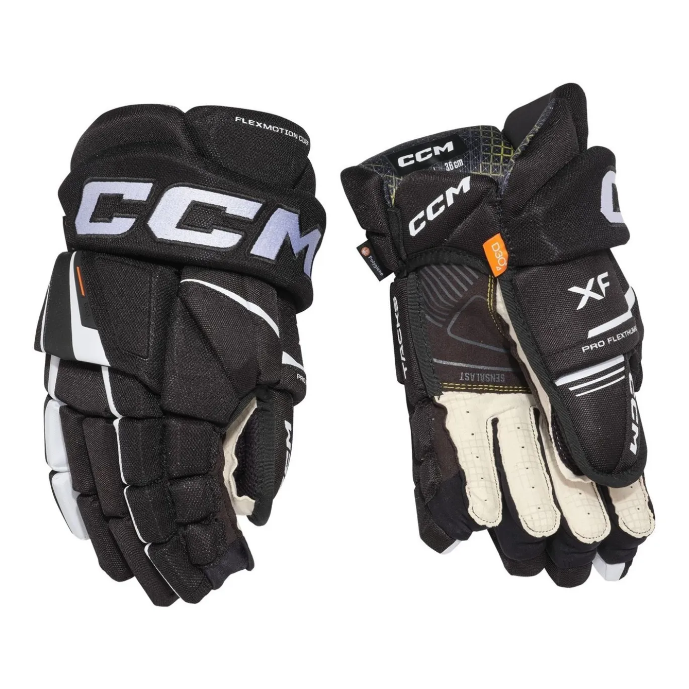 CCM Hockeyhandskar Tacks XF Sr Black/White