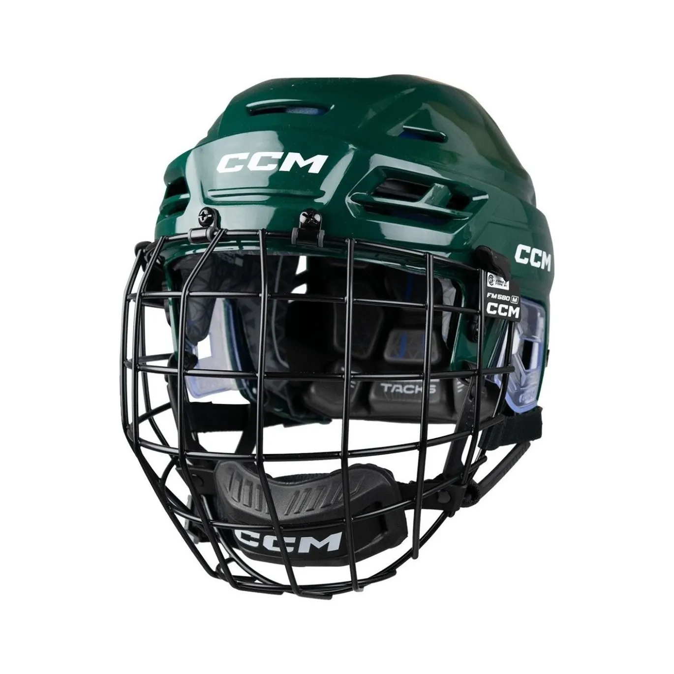 CCM Hockeyhjälm 310 Combo Jr Dark Green