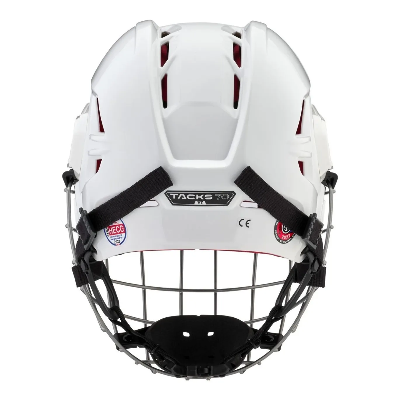 CCM Hockeyhjälm Tacks 70 Combo Jr White