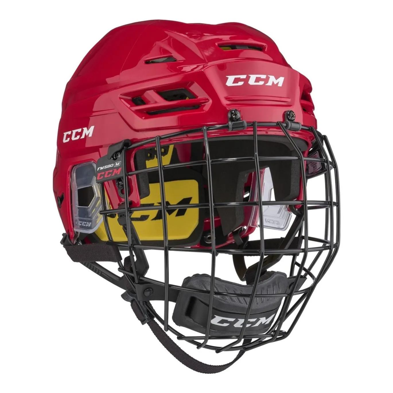 CCM Hockeyhjälm Tacks 210 Combo Röd