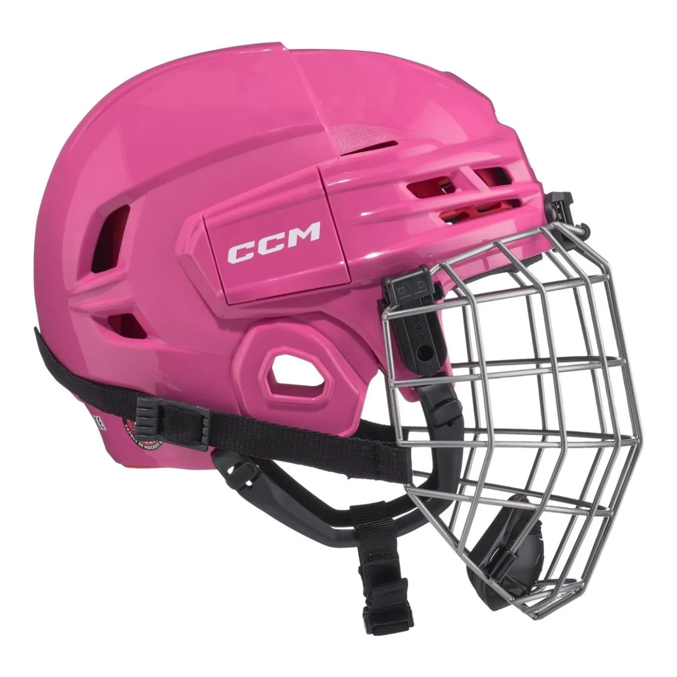 CCM Hockeyhjälm Tacks 70 Combo Yth Rosa