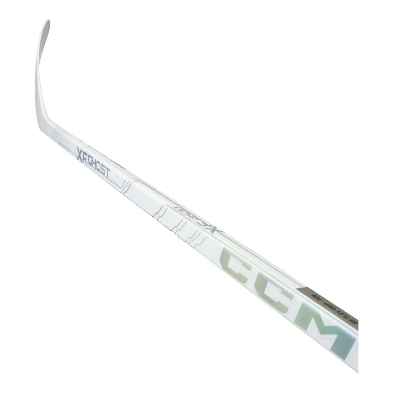 CCM Hockeyklubba XF Ghost Jr White