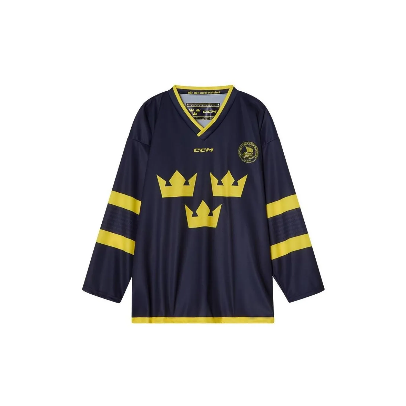 CCM Matchtröja Replica Team Sweden Yth Navy