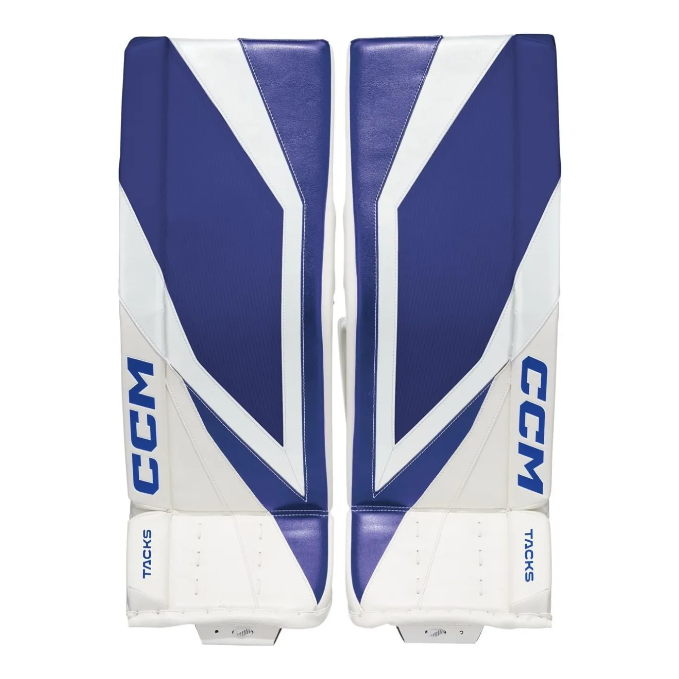 CCM Målvaktsbenskydd Tacks Int White/Navy