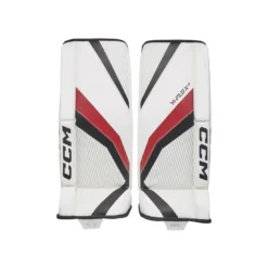 CCM Målvaktsbenskydd YTflex 3 Vit/Röd/Svart