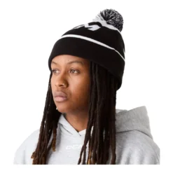 CCM Mössa Pom Knit Polar Fleece Team Black