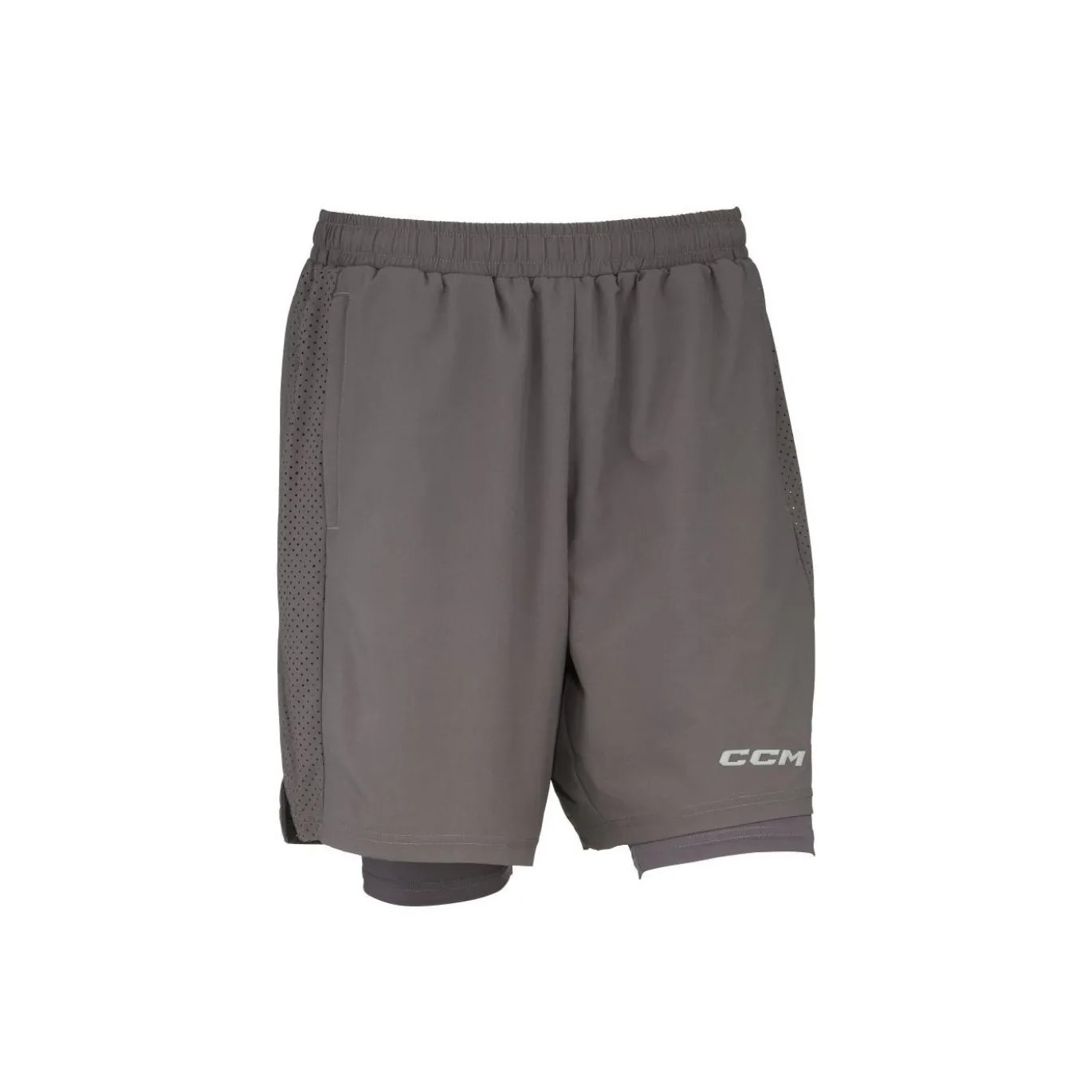 CCM Shorts 2-in-1 Training Sr Charcoal