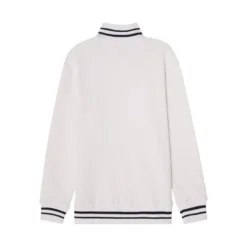 CCM Tröja Stripe Quarter Zip Sr White