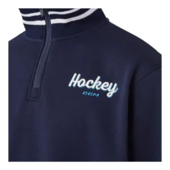 CCM Tröja Stripe Quarter Zip Sr Navy