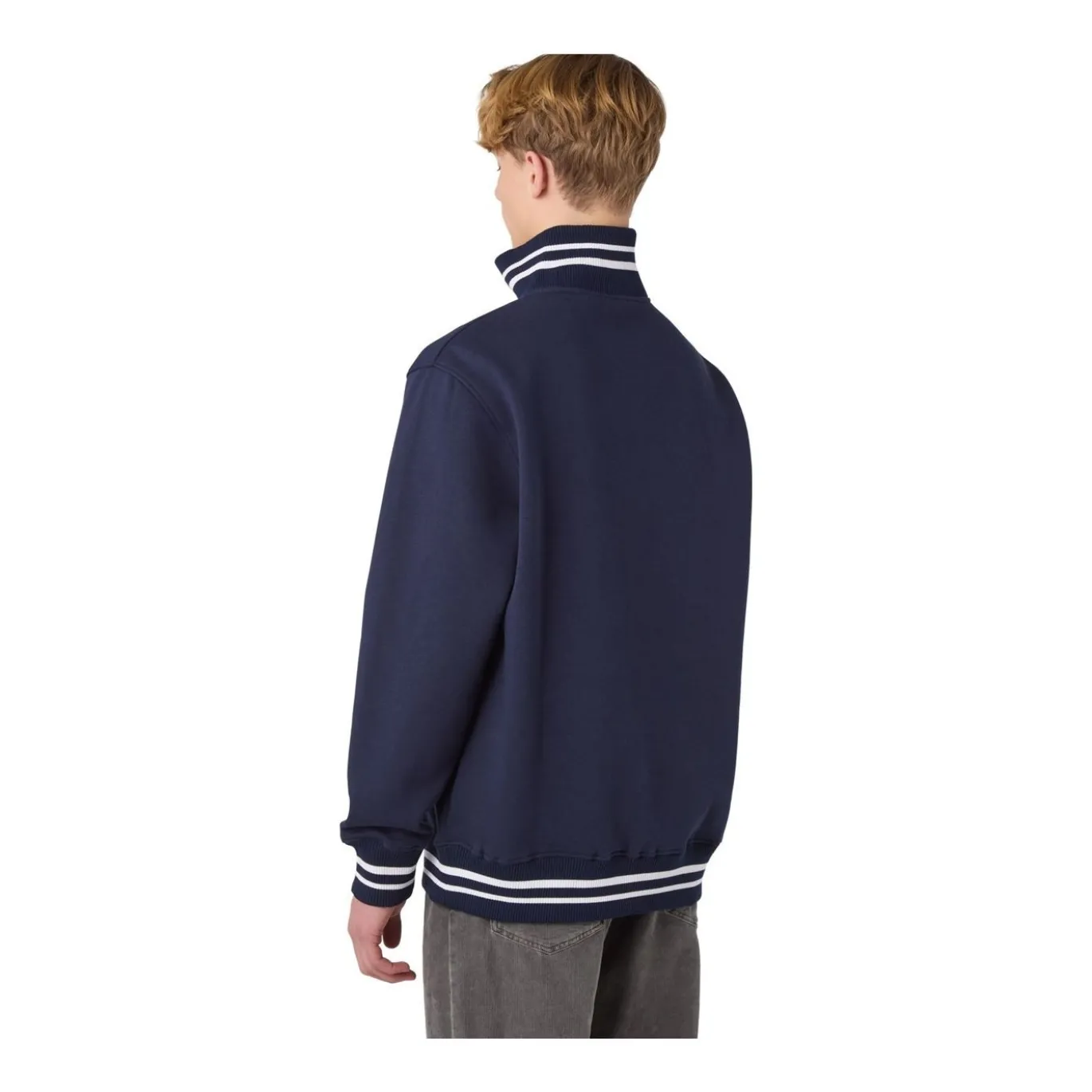 CCM Tröja Stripe Quarter Zip Sr Navy