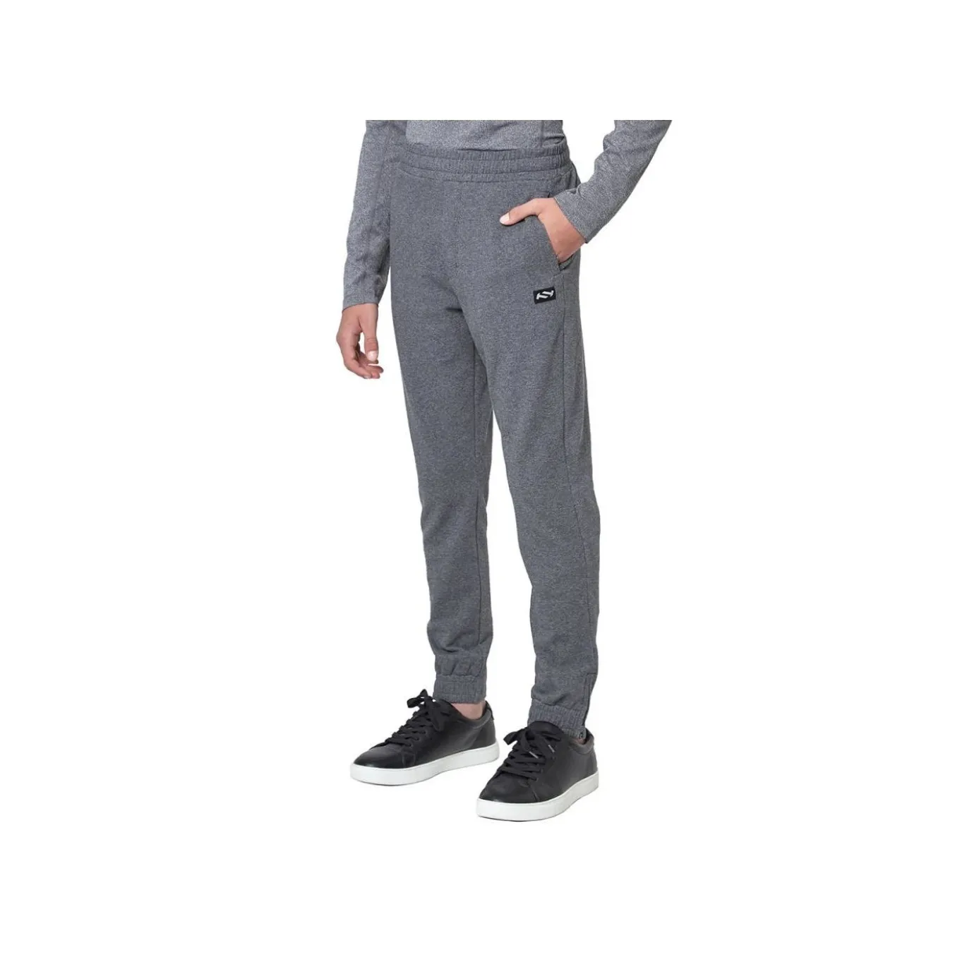 TRUE Byxa Terry Crew Yth Grey