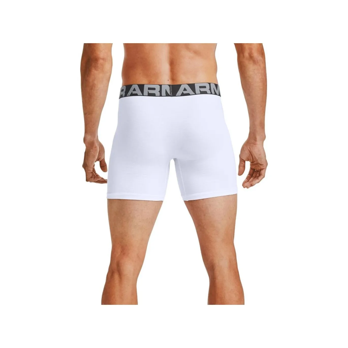 Under Armour Kalsonger Charged Cotton 6 in 3-Pack White