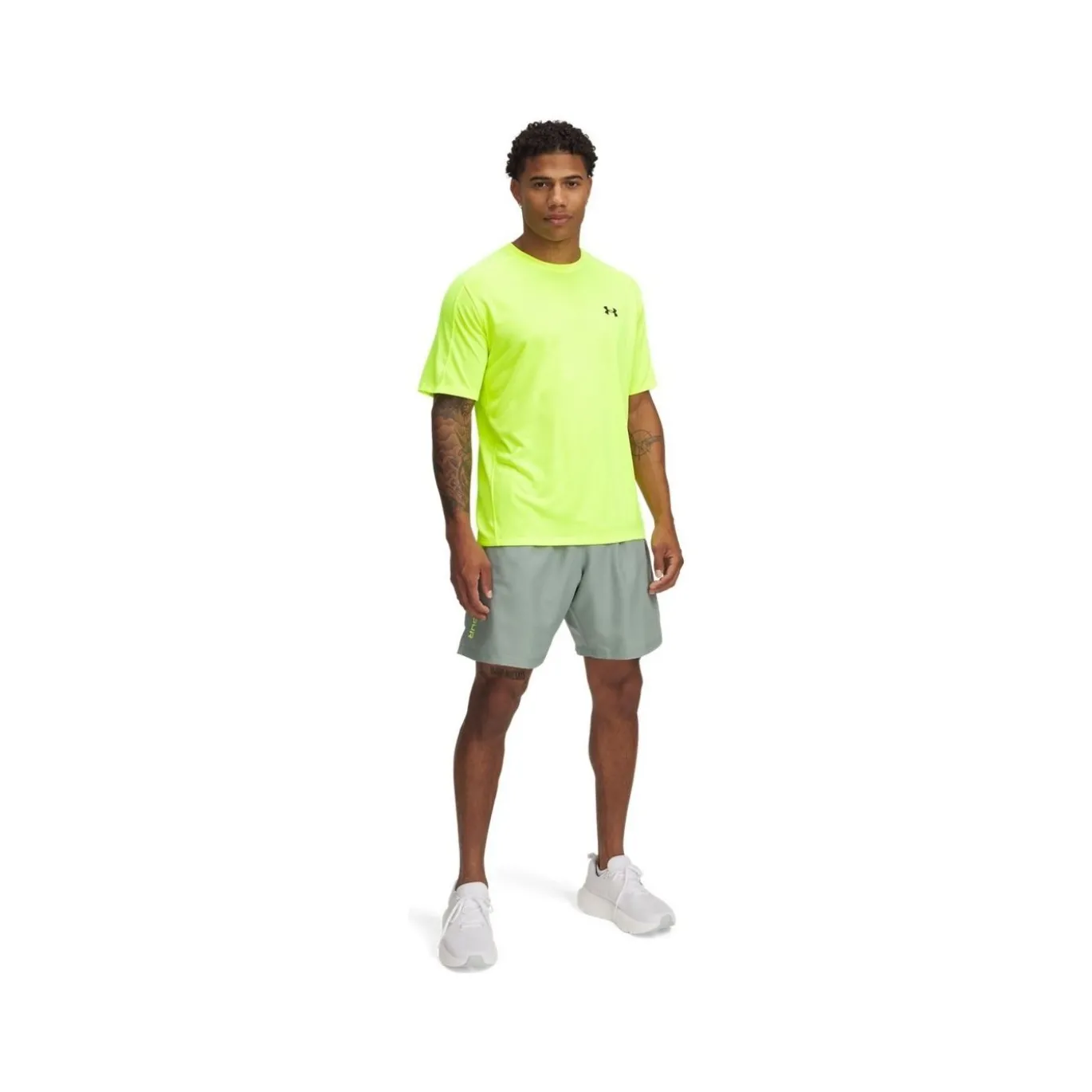 Under Armour Shorts Tech Woven Wordmark Silica Green