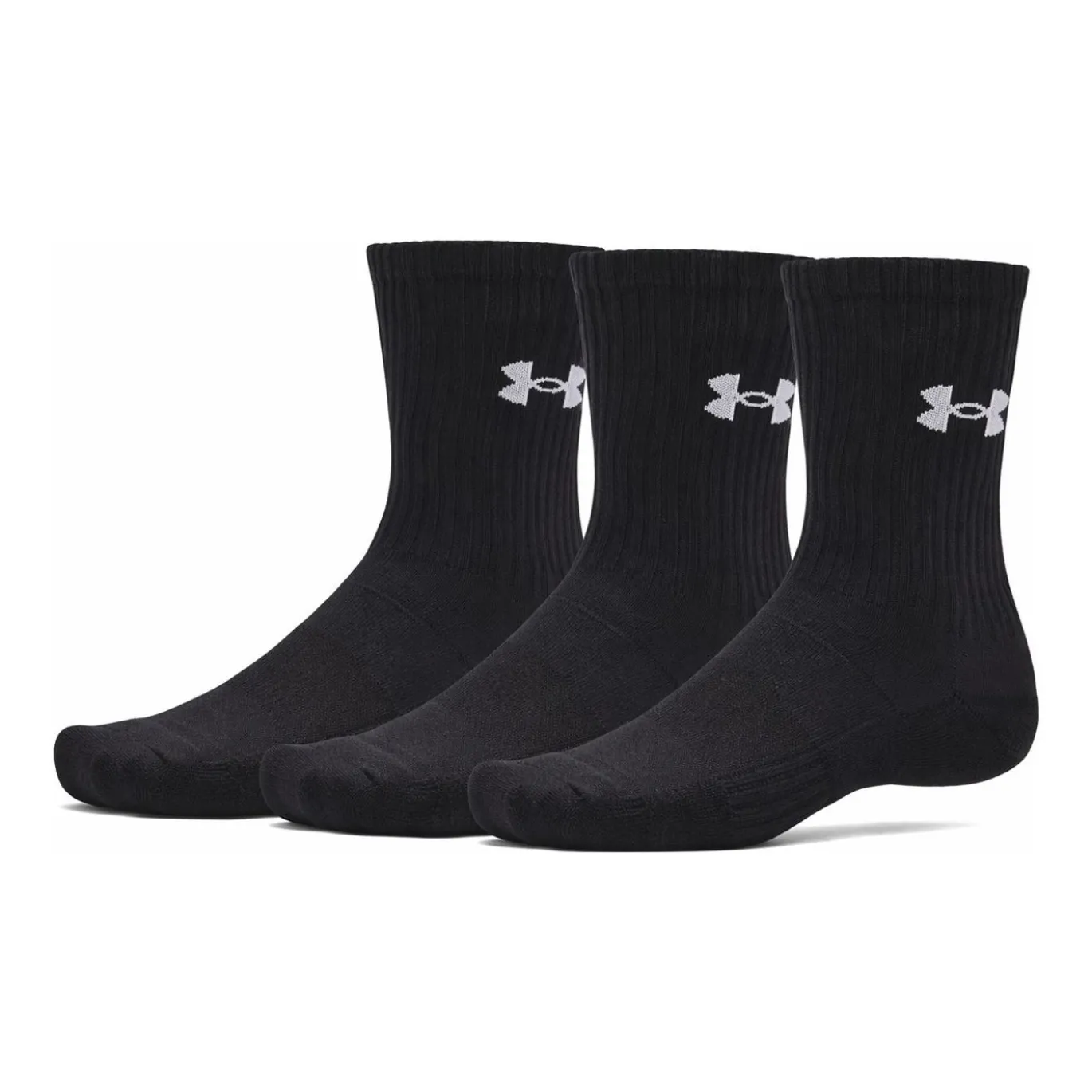 Under Armour Strumpor Performance Cotton 3-pack Black