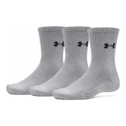 Under Armour Strumpor Performance Cotton 3-pack Halo Grey