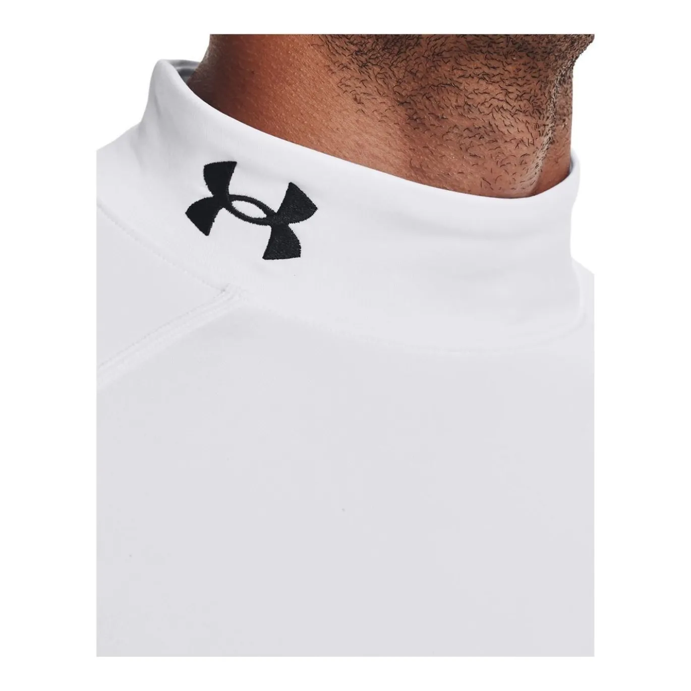Under Armour Tröja Mock ColdGear Fitted White