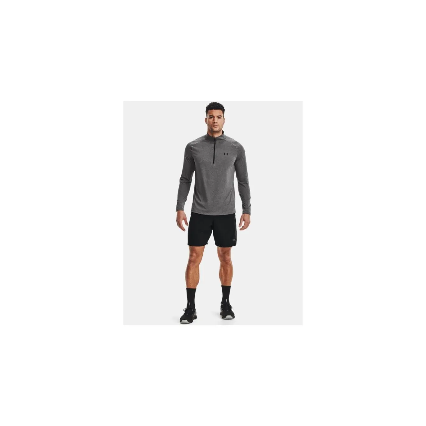 Under Armour Tröja Tech 2.0 1/2 Zip Carbon Heather