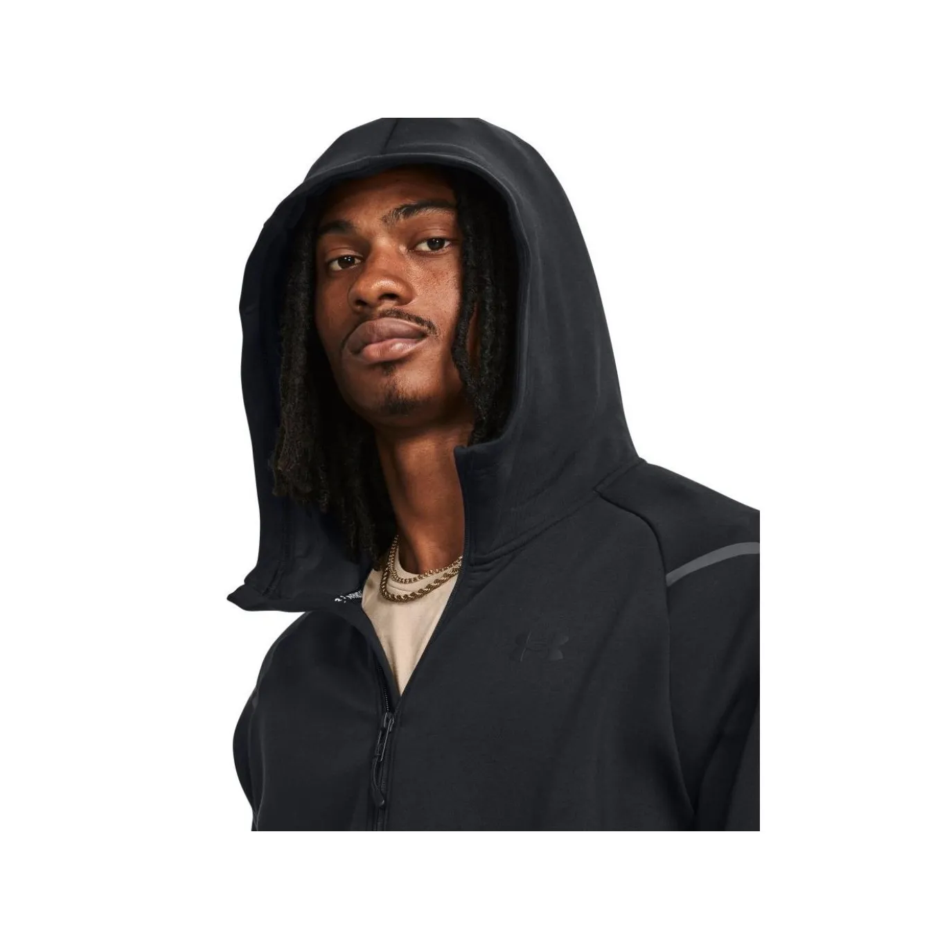 Under Armour Tröja Unstoppable Flc FZ Black