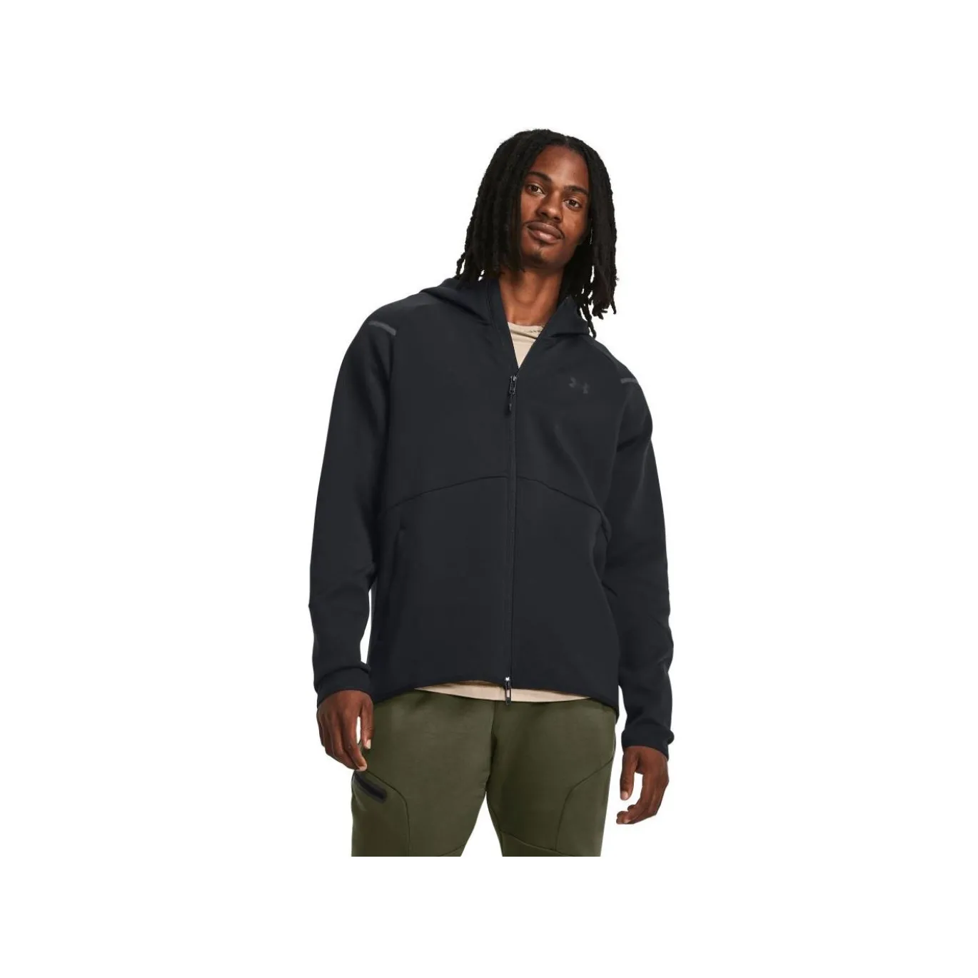 Under Armour Tröja Unstoppable Flc FZ Black